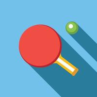 Table tennis flat icon vector