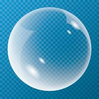 New bubble with glare icon vector