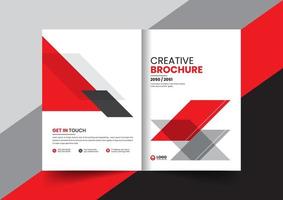 corporate company profile brochure annual report booklet proposal cover page layout concept design vector