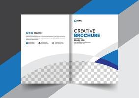 corporate company profile brochure annual report booklet proposal cover page layout concept design vector