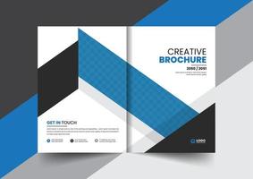 folleto de perfil de empresa corporativa diseño de concepto de diseño de portada de propuesta de folleto de informe anual vector