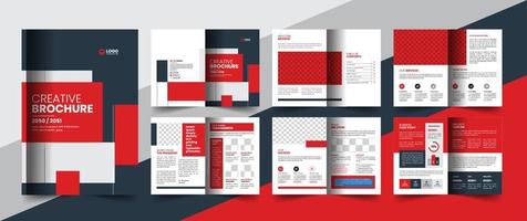 folleto de perfil de empresa corporativa folleto de informe anual diseño de concepto de diseño de propuesta comercial vector