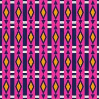 Colorful ethnic tribal geometric diamond stripes seamless pattern background. Batik, sarong traditional pattern. Use for fabric, textile, interior decoration elements, upholstery, wrapping. vector