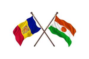 Andorra versus Niger Two Country Flags photo