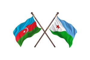 Azerbaijan versus Djibouti Two Country Flags photo