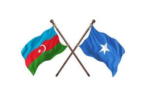 Azerbaijan versus Somalia Two Country Flags photo