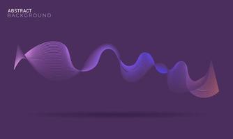 Gradient wave abstract background. Simple background vector
