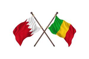 Bahrain versus Mali Two Country Flags photo