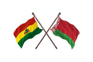 Bolivia versus Belarus Two Country Flags photo