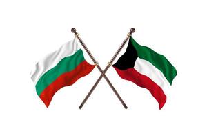 Bulgaria versus Kuwait Two Country Flags photo