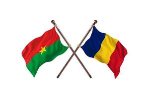 Burkina Faso versus Romania Two Country Flags photo