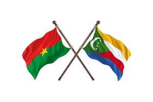 Burkina Faso versus Comoros Two Country Flags photo