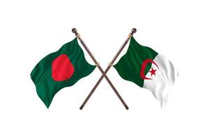 Bangladesh versus Algeria Two Country Flags photo