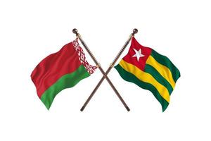 Belarus versus Togo Two Country Flags photo