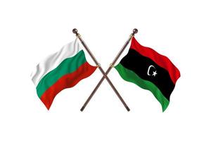 Bulgaria versus Libya Two Country Flags photo