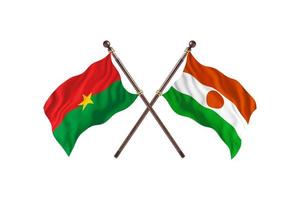 Burkina Faso versus Niger Two Country Flags photo