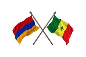 Armenia versus Senegal Two Country Flags photo