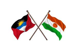 Antigua and Barbuda versus Niger Two Country Flags photo