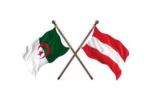 Algeria versus Austria Two Country Flags photo