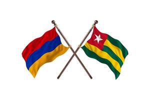 Armenia versus Togo Two Country Flags photo