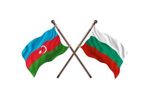 Azerbaijan versus Bulgaria Two Country Flags photo