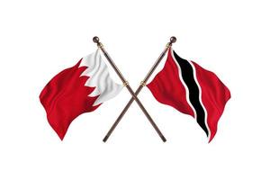 Bahrain versus Trinidad and Tobago Two Country Flags photo