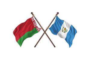 Belarus versus Guatemala Two Country Flags photo