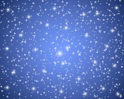 Christmas blue shiny background with snowflakes and lens vector