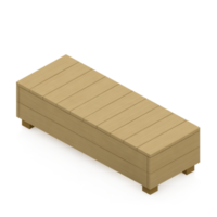 render 3d de gabinete isométrico png