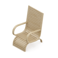 Isometric Chair 3D isolated rendering png