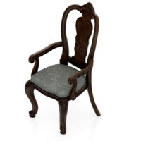 chaise isométrique rendu isolé 3d png