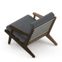 sillón isométrico aislado 3d render png