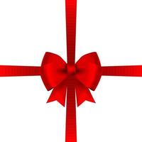 Christmas red shiny background with snowflakes and stars vector
