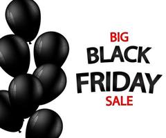 Big sale black friday. Text for advertising and design vector