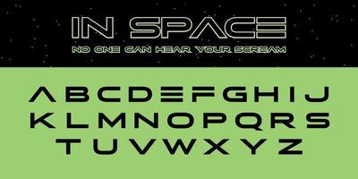 Sci Fi Alphabet in Space. Galaxy Horror Letters. Futuristic typography. Alien ABC elements. 90's retro cyber font. Science fiction calligraphy. Movie, Video Game Lettering. vector