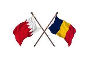Bahrain versus Chad Two Country Flags photo