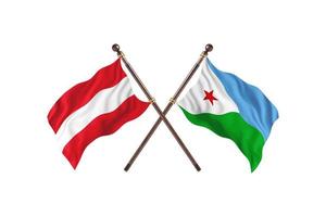 Austria versus Djibouti Two Country Flags photo