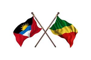 Antigua and Barbuda versus Congo republic of the Two Country Flags photo
