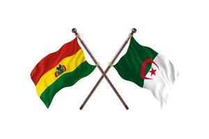 Bolivia versus Algeria Two Country Flags photo