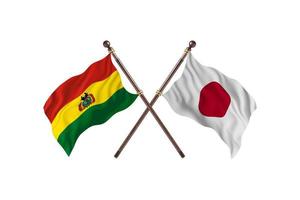 Bolivia versus Japan Two Country Flags photo