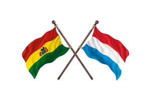 Bolivia versus Luxembourg Two Country Flags photo