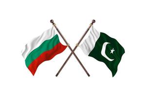 Bulgaria versus Pakistan Two Country Flags photo