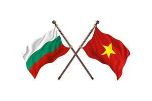 Bulgaria versus Vietnam Two Country Flags photo