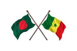 Bangladesh versus Senegal Two Country Flags photo