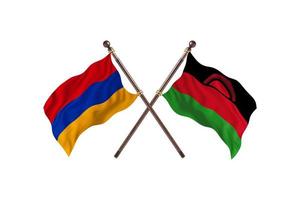 Armenia versus Malawi Two Country Flags photo