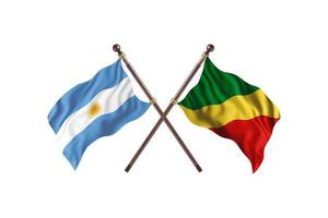 Argentina versus Congo republic of the Two Country Flags photo