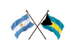 Argentina versus The Bahamas Two Country Flags photo