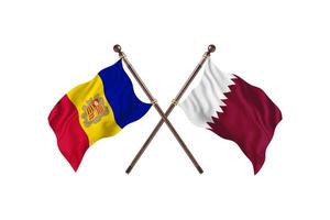 Andorra versus Qatar Two Country Flags photo