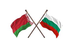 Belarus versus Bulgaria Two Country Flags photo