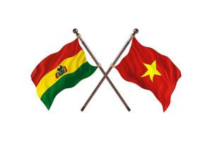 Bolivia versus Vietnam Two Country Flags photo